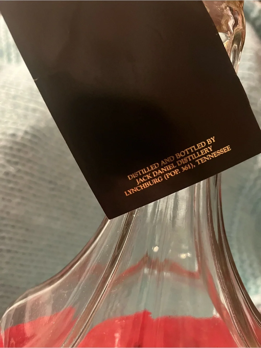 Jack Daniels Clear Glass Decanter